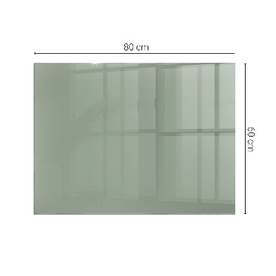 Plaque de sol en verre pour poêle rectangulaire Couleur gris-vert