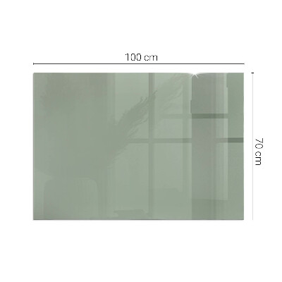Plaque de sol en verre pour poêle rectangulaire Couleur gris-vert