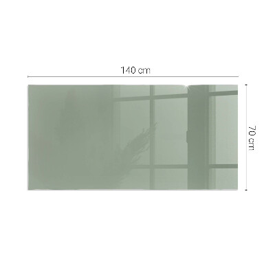 Plaque de sol en verre pour poêle rectangulaire Couleur gris-vert
