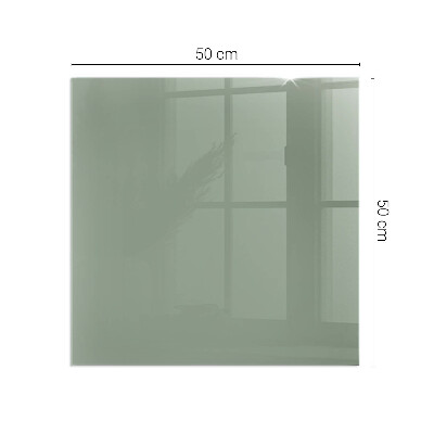Plaque de sol en verre pour poêle rectangulaire Couleur gris-vert