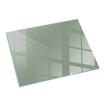 Plaque de sol en verre pour poêle rectangulaire Couleur gris-vert