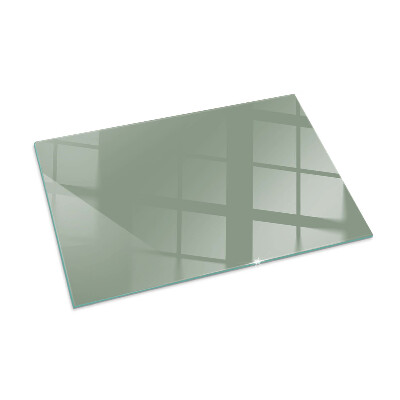 Plaque de sol en verre pour poêle rectangulaire Couleur gris-vert