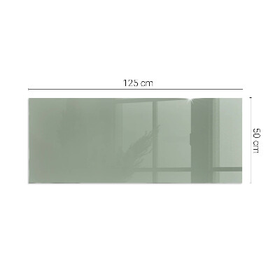 Plaque de sol en verre pour poêle rectangulaire Couleur gris-vert