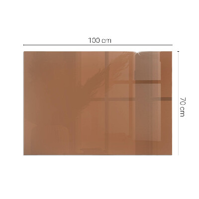 Plaque verre pour poêle rectangulaire Couleur marron