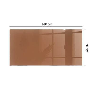 Plaque verre pour poêle rectangulaire Couleur marron