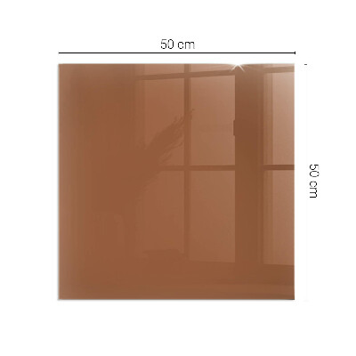 Plaque verre pour poêle rectangulaire Couleur marron