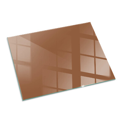Plaque verre pour poêle rectangulaire Couleur marron