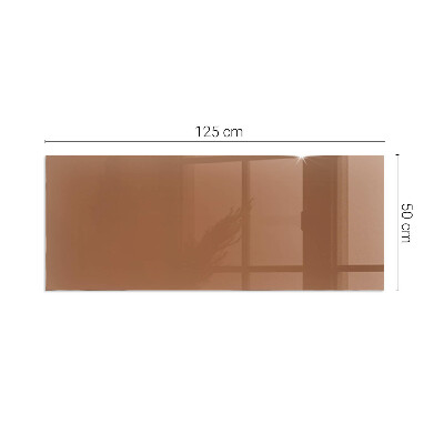 Plaque verre pour poêle rectangulaire Couleur marron