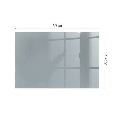 Plaque de sol en verre pour poêle rectangulaire Couleur Gris