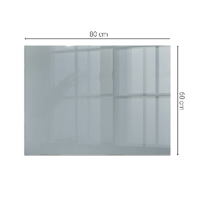 Plaque de sol en verre pour poêle rectangulaire Couleur Gris