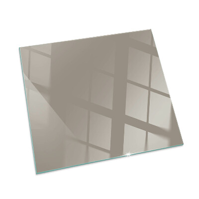Plaque verre pour poêle rectangulaire Couleur marron
