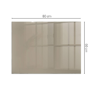 Plaque verre pour poêle rectangulaire Couleur marron
