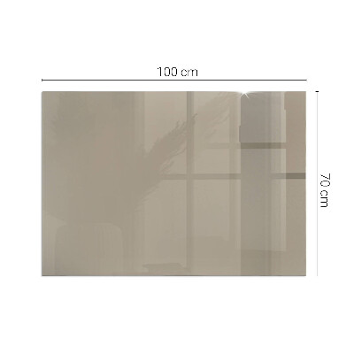 Plaque verre pour poêle rectangulaire Couleur marron