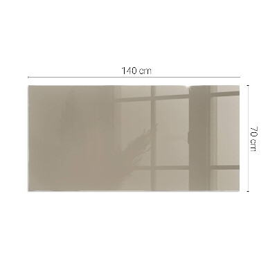 Plaque verre pour poêle rectangulaire Couleur marron