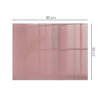 Plaque de sol en verre pour poêle rectangulaire Couleur rose