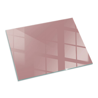 Plaque de sol en verre pour poêle rectangulaire Couleur rose
