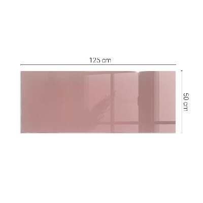 Plaque de sol en verre pour poêle rectangulaire Couleur rose