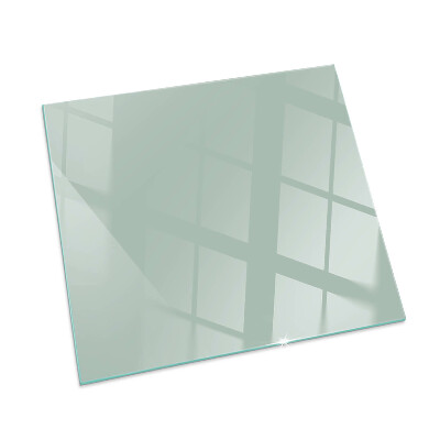 Plaque de sol en verre pour poêle rectangulaire Couleur vert clair