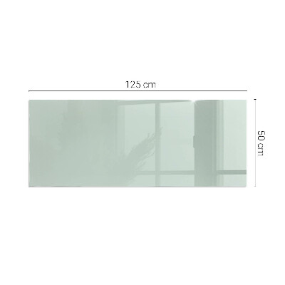 Plaque de sol en verre pour poêle rectangulaire Couleur vert clair