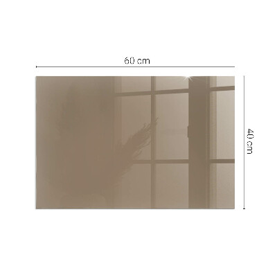 Plaque de sol en verre pour poêle rectangulaire Couleur marron