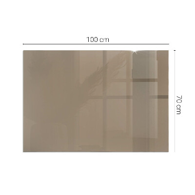 Plaque de sol en verre pour poêle rectangulaire Couleur marron