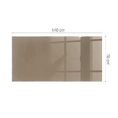 Plaque de sol en verre pour poêle rectangulaire Couleur marron