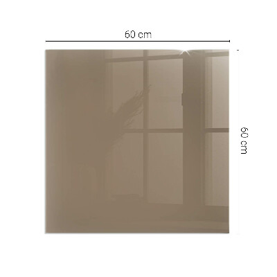 Plaque de sol en verre pour poêle rectangulaire Couleur marron