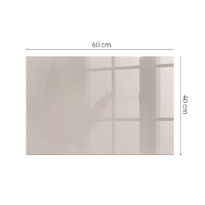 Plaque verre pour poêle rectangulaire Couleur marron clair