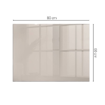 Plaque verre pour poêle rectangulaire Couleur marron clair