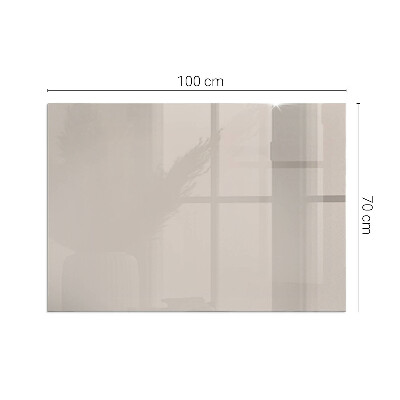 Plaque verre pour poêle rectangulaire Couleur marron clair