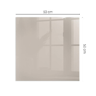 Plaque verre pour poêle rectangulaire Couleur marron clair