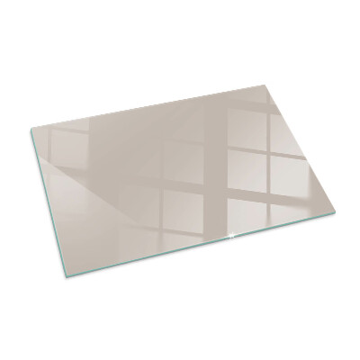 Plaque verre pour poêle rectangulaire Couleur marron clair