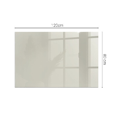 Plaque de sol en verre pour poêle rectangulaire Crème Color Light