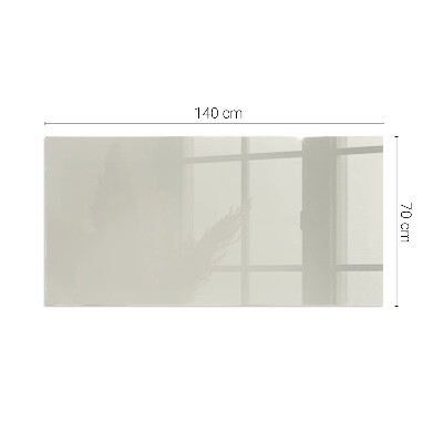 Plaque de sol en verre pour poêle rectangulaire Crème Color Light