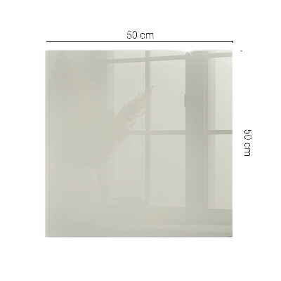 Plaque de sol en verre pour poêle rectangulaire Crème Color Light