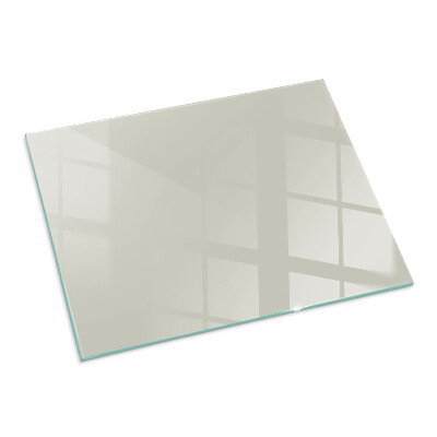 Plaque de sol en verre pour poêle rectangulaire Crème Color Light