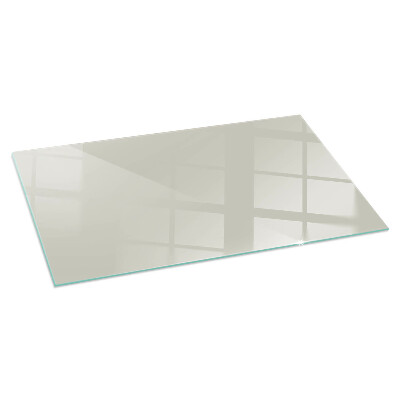 Plaque de sol en verre pour poêle rectangulaire Crème Color Light