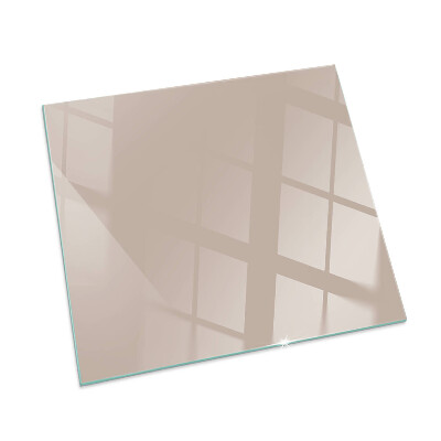 Plaque de sol en verre pour poêle rectangulaire Couleur marron clair