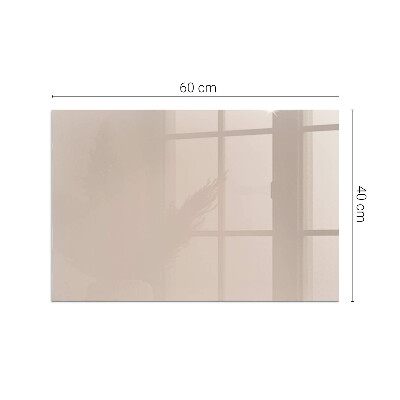 Plaque de sol en verre pour poêle rectangulaire Couleur marron clair
