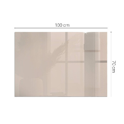 Plaque de sol en verre pour poêle rectangulaire Couleur marron clair