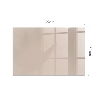 Plaque de sol en verre pour poêle rectangulaire Couleur marron clair