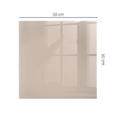 Plaque de sol en verre pour poêle rectangulaire Couleur marron clair