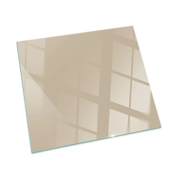 Plaque de sol en verre pour poêle rectangulaire Couleur Beige