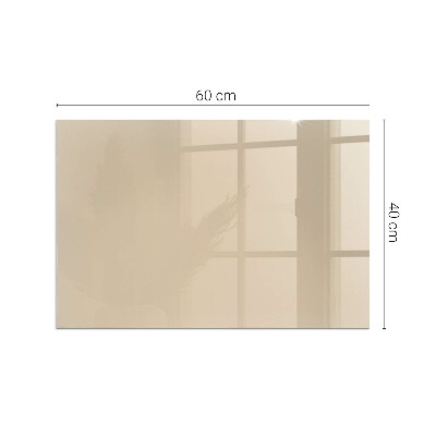 Plaque de sol en verre pour poêle rectangulaire Couleur Beige
