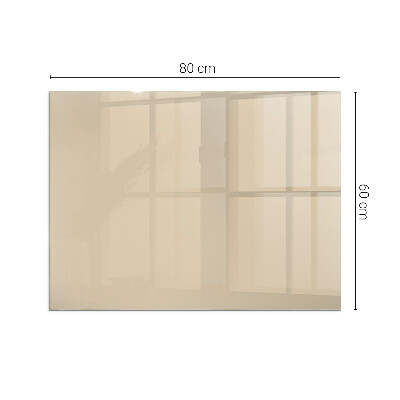 Plaque de sol en verre pour poêle rectangulaire Couleur Beige