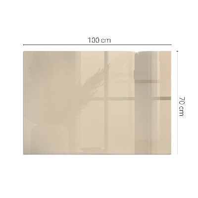 Plaque de sol en verre pour poêle rectangulaire Couleur Beige