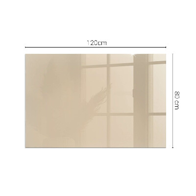Plaque de sol en verre pour poêle rectangulaire Couleur Beige