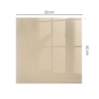Plaque de sol en verre pour poêle rectangulaire Couleur Beige