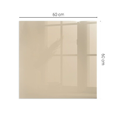 Plaque de sol en verre pour poêle rectangulaire Couleur Beige