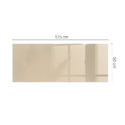 Plaque de sol en verre pour poêle rectangulaire Couleur Beige